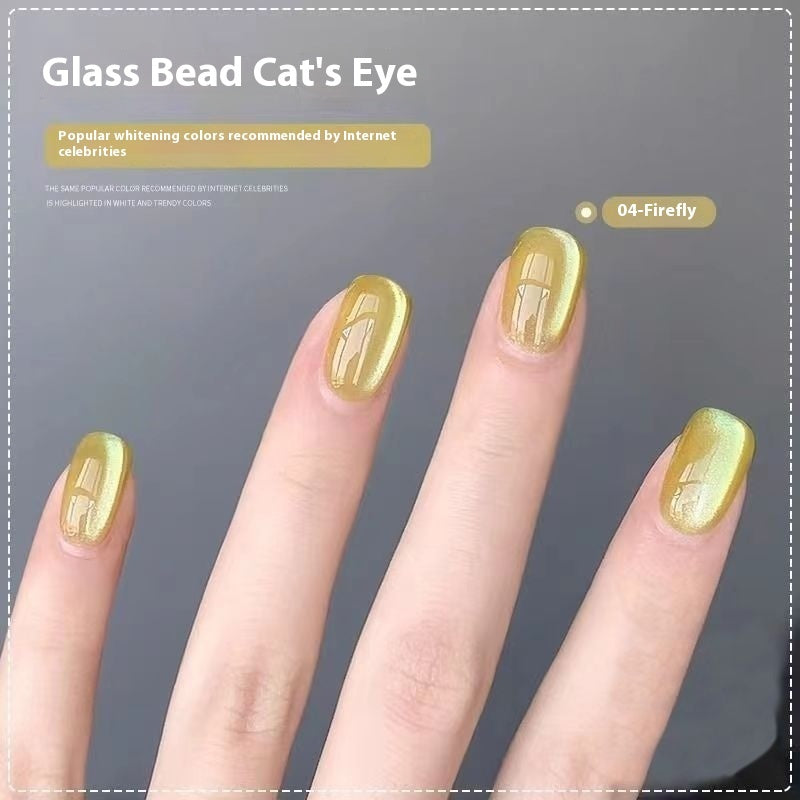 Micro Glass Beads for Eye Gel Nail and Polish Enhancements - Teleplus micro glass bead eye gel nail polish