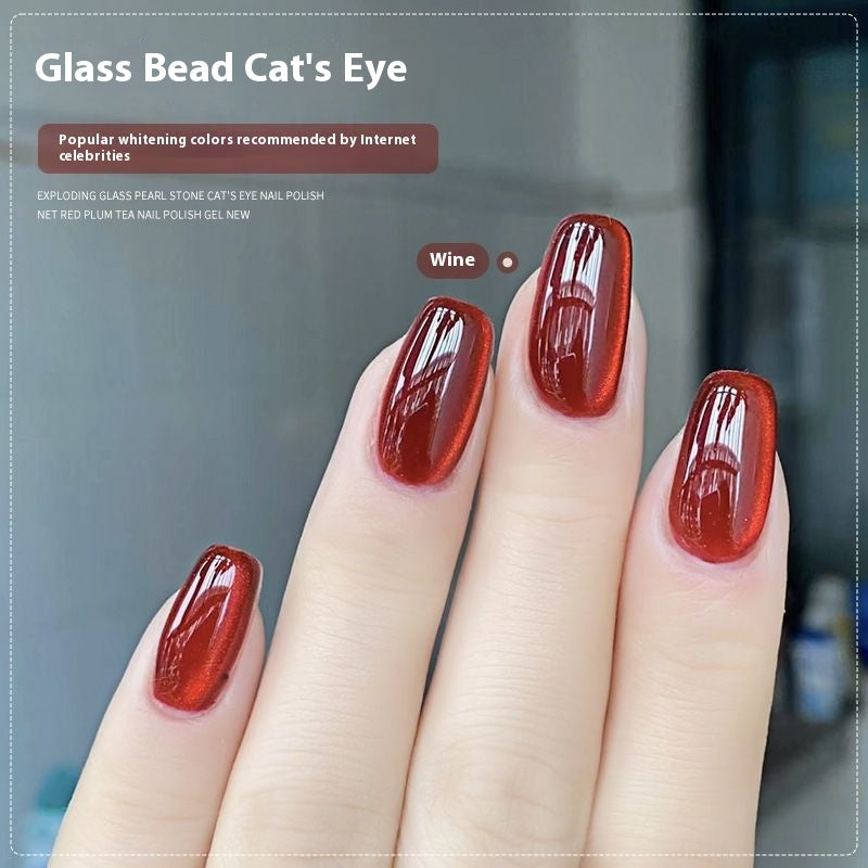 Micro Glass Beads for Eye Gel Nail and Polish Enhancements - Teleplus micro glass bead eye gel nail polish