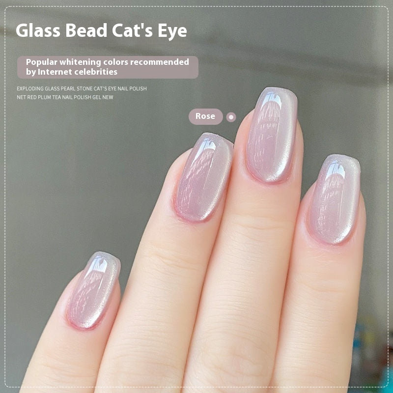 Micro Glass Beads for Eye Gel Nail and Polish Enhancements - Teleplus micro glass bead eye gel nail polish