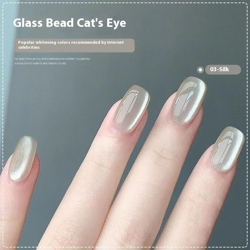 Micro Glass Beads for Eye Gel Nail and Polish Enhancements - Teleplus micro glass bead eye gel nail polish