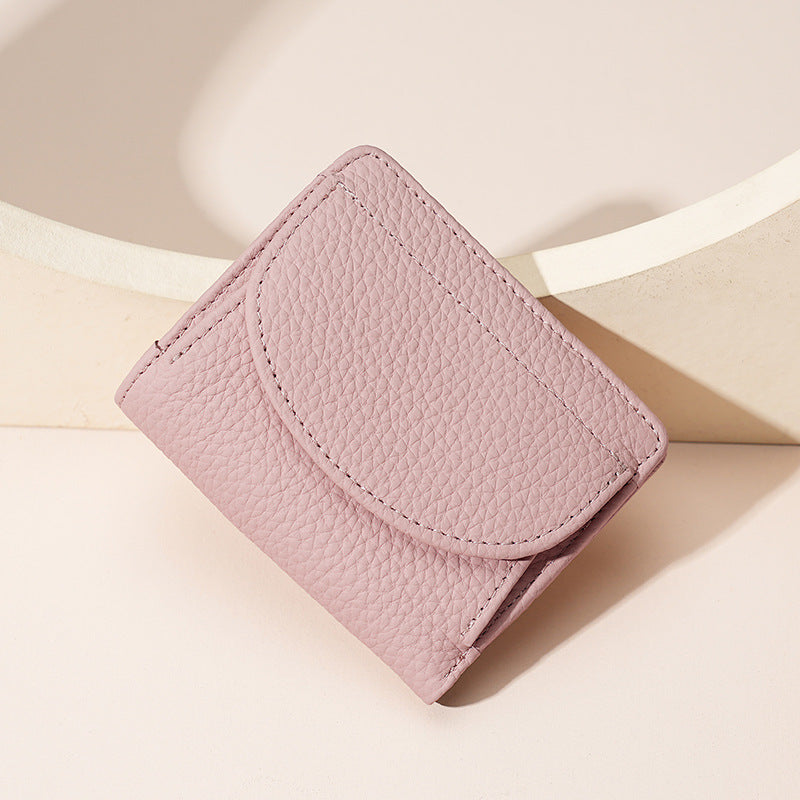 Microfiber Anti-Theft Wallet with Genuine Leather Card Slot for United States CHF - Stylish Japanese Purse