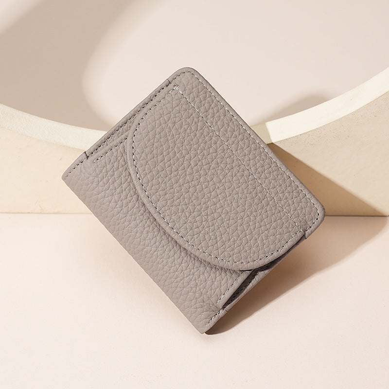 Microfiber Anti-Theft Wallet with Genuine Leather Card Slot for United States CHF - Stylish Japanese Purse