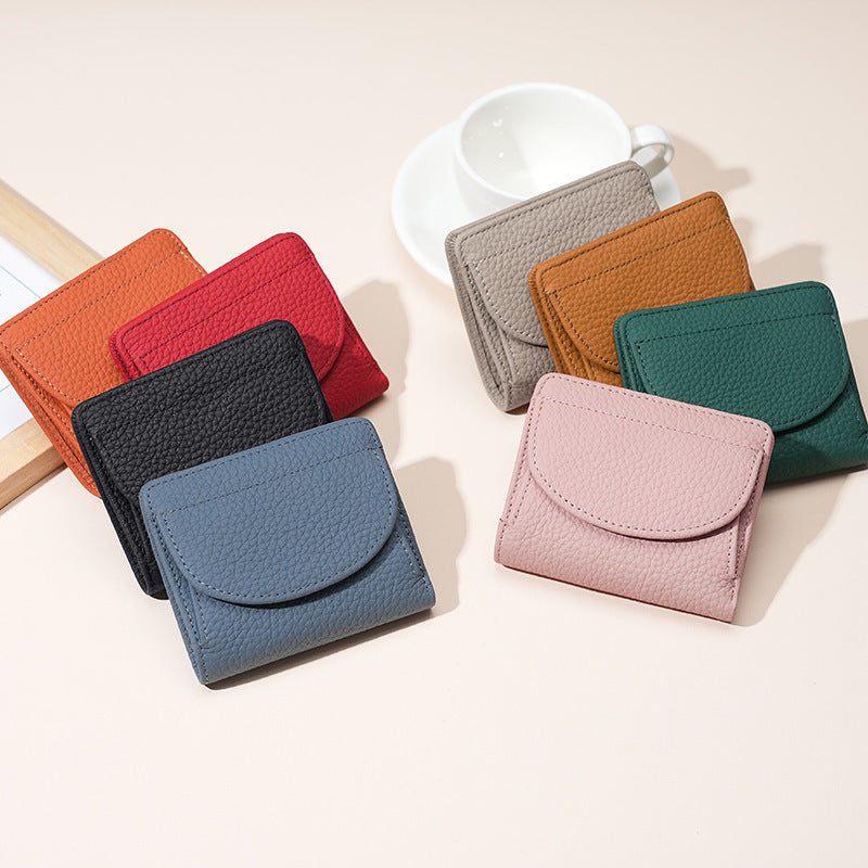 Microfiber Anti-Theft Wallet with Genuine Leather Card Slot for United States CHF - Stylish Japanese Purse