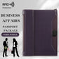 Microfiber Passport Case with Plaid Lining for Men and Women - Teleplus microfiber passport plad lining urban simplicity