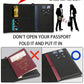 Microfiber Passport Case with Plaid Lining for Men and Women - Teleplus microfiber passport plad lining urban simplicity