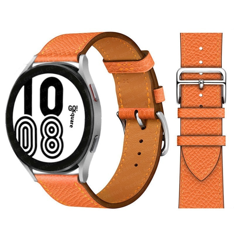 Microfiber Single Ring Leather Strap - Microfiber Leather Strap in Pink White and Mud Gray