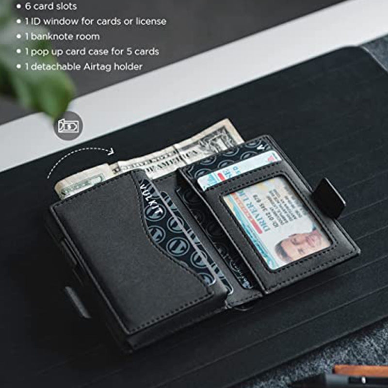 Microfiber Wallet with Anti-Theft Feature Suitable for United States Buyers - Men’s Pendant Locator Sneaky Thieves