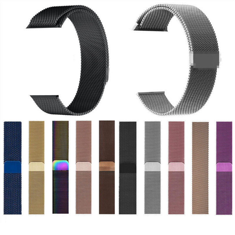 Milanese Strap Metal Watch for Apple Devices in Multiple Colors - Teleplus milanese strap metal watch