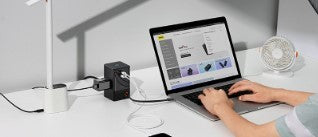 Miliboo GAN 65W Power Strip with Type-C Black - GaN Charger For Speedy Naps miliboo gan 65w