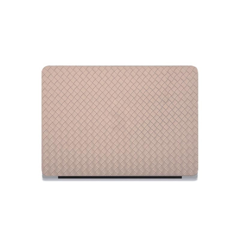 Milk Tea Color Leather Woven Computer Case - Sip in Style with Milk Tea Color Leather Case