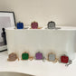 Mini Acrylic Female Fashionable Suitcase with Silver and Gold Accessories - mini acrylic female fashionable sequins