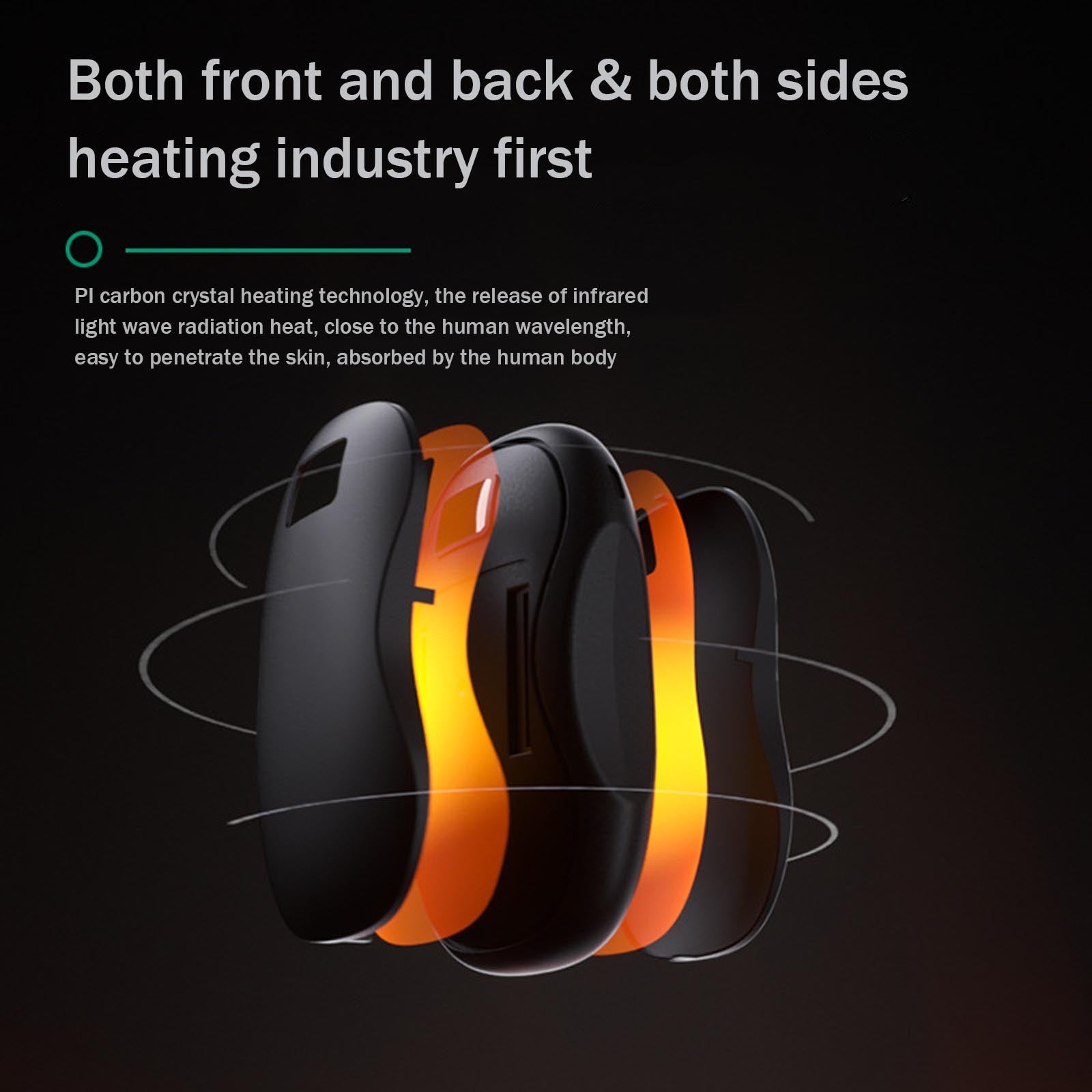 Mini Electric Hand Warmer with Reusable Design and Digital Display USB - Teleplus electric hand warmer reusable digital