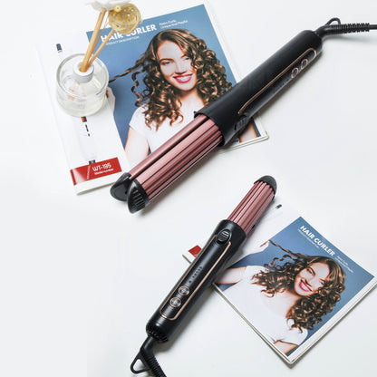 Mini Fashion Wet Dry Curling Iron with Tourmaline Ceramic Heating - mini fashion wet dry curling iron