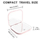 Mini Foldable Cosmetic Makeup Mirror Touch Compact with 3X Magnification - makeup mirror touch compact mini foldable