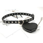 Mini Love Heart Belt Bag with Chain and Decoration for Stylish Accessory - Small Waists love heart belt decoration bag