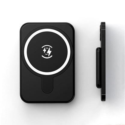 Mini Magnetic Power Bank 5000mAh for iPhone Non-Apple Compatible - Wireless Charger mini magnetic power bank 5000mah