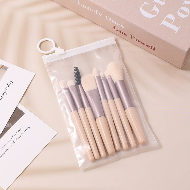 Mini Makeup Brushes Set 8 Pcs Macarons Tools for Precision Application - Teleplus pcs macarons mini makeup brushes