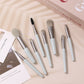Mini Makeup Brushes Set 8 Pcs Macarons Tools for Precision Application - Teleplus pcs macarons mini makeup brushes