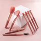 Mini Makeup Brushes Set with Toothbrush Handles Portable EVA Bag - mini makeup brushes suit toothbrush handle