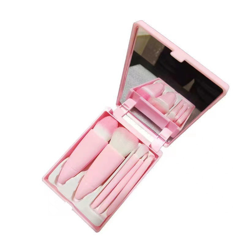 Mini Multifunctional Makeup Brush Set with Artificial Fiber Handles - makeup brushes suit mini multifunctional