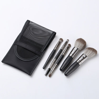 Mini Portable Makeup Brush Set with Suit and Travel-Ready Tools - Teleplus Travel suit makeup brush tools