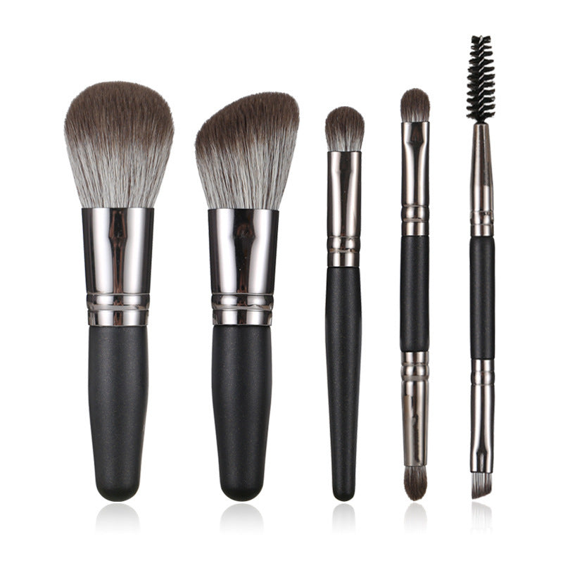 Mini Portable Makeup Brush Set with Suit and Travel-Ready Tools - Teleplus Travel suit makeup brush tools
