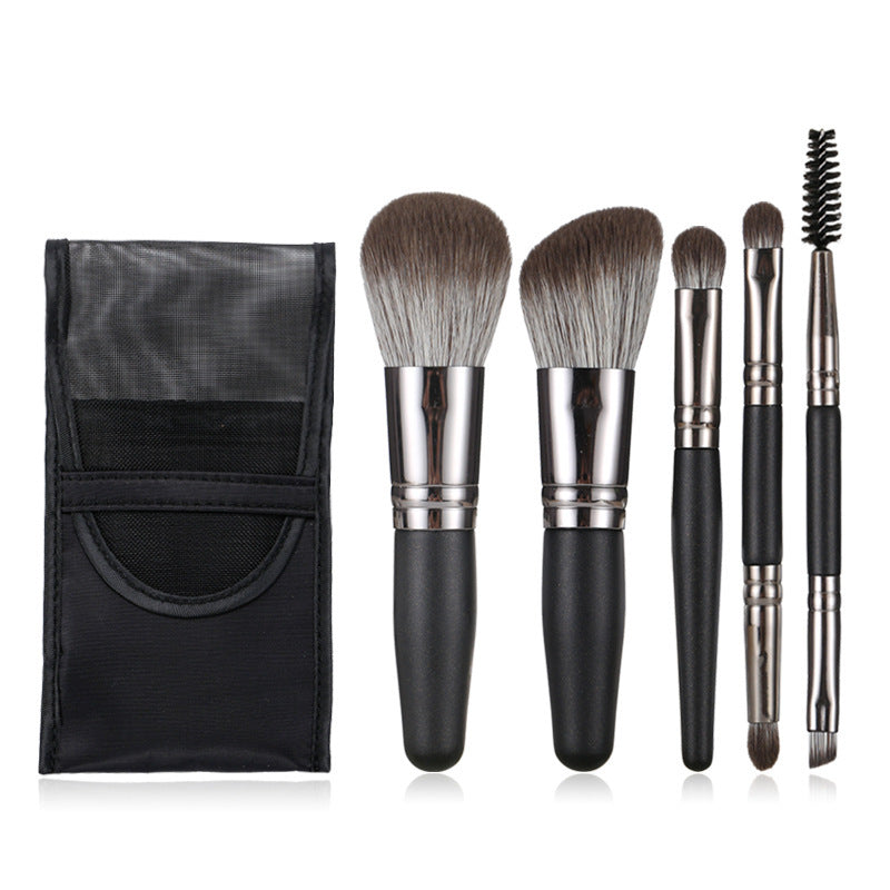 Mini Portable Makeup Brush Set with Suit and Travel-Ready Tools - Teleplus Travel suit makeup brush tools