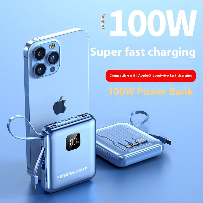 Mini-portable With Cable 20000 MA Power Bank PD225W Mobile Power Supply - Mini Portable 20000 MA Power Bank PD225W