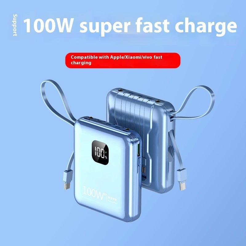 Mini-portable With Cable 20000 MA Power Bank PD225W Mobile Power Supply - Mini Portable 20000 MA Power Bank PD225W