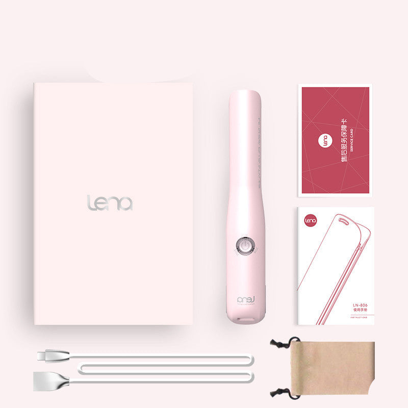 Mini USB Bangs Hair Straightener with Heat Control and Tourmaline Ceramic Technology - Teleplus straight board clip