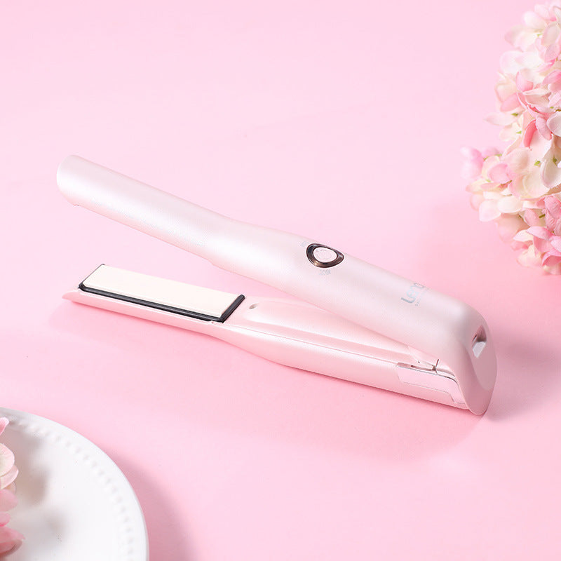 Mini USB Bangs Hair Straightener with Heat Control and Tourmaline Ceramic Technology - Teleplus straight board clip