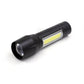 Mini USB Power Aluminum Alloy Torch with Zoom COB Flashlight for Outdoor - Teleplus mini usb power zoom cob flashlight