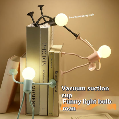 Mini Vacuum Adsorption Night Light with Button Battery Table Decoration - Teleplus for button battery table lamp