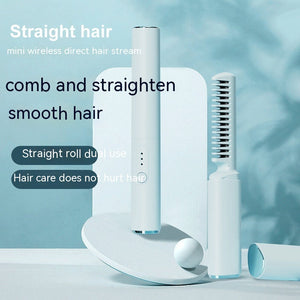 Mini Wireless Straight Comb with Anion for Hair Styling and Straightening - Teleplus mini wireless straight comb anion