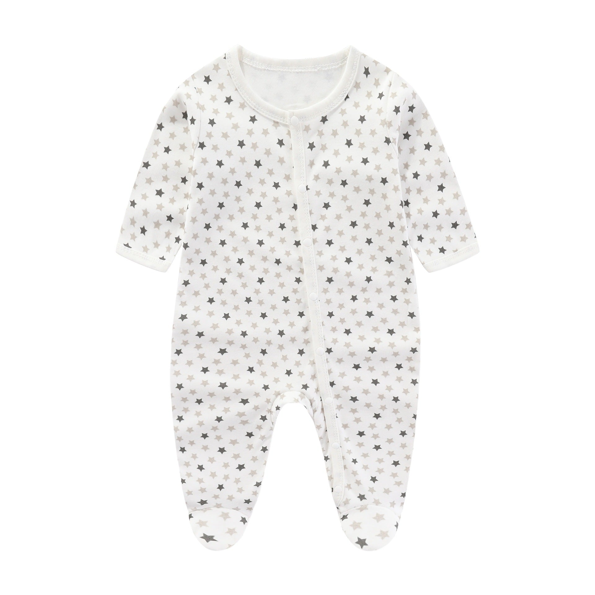 Minimalist And Creative Pure Cotton Newborn Jumpsuit - Minimalist Pure Cotton Newborn One Piece Jumpsuit