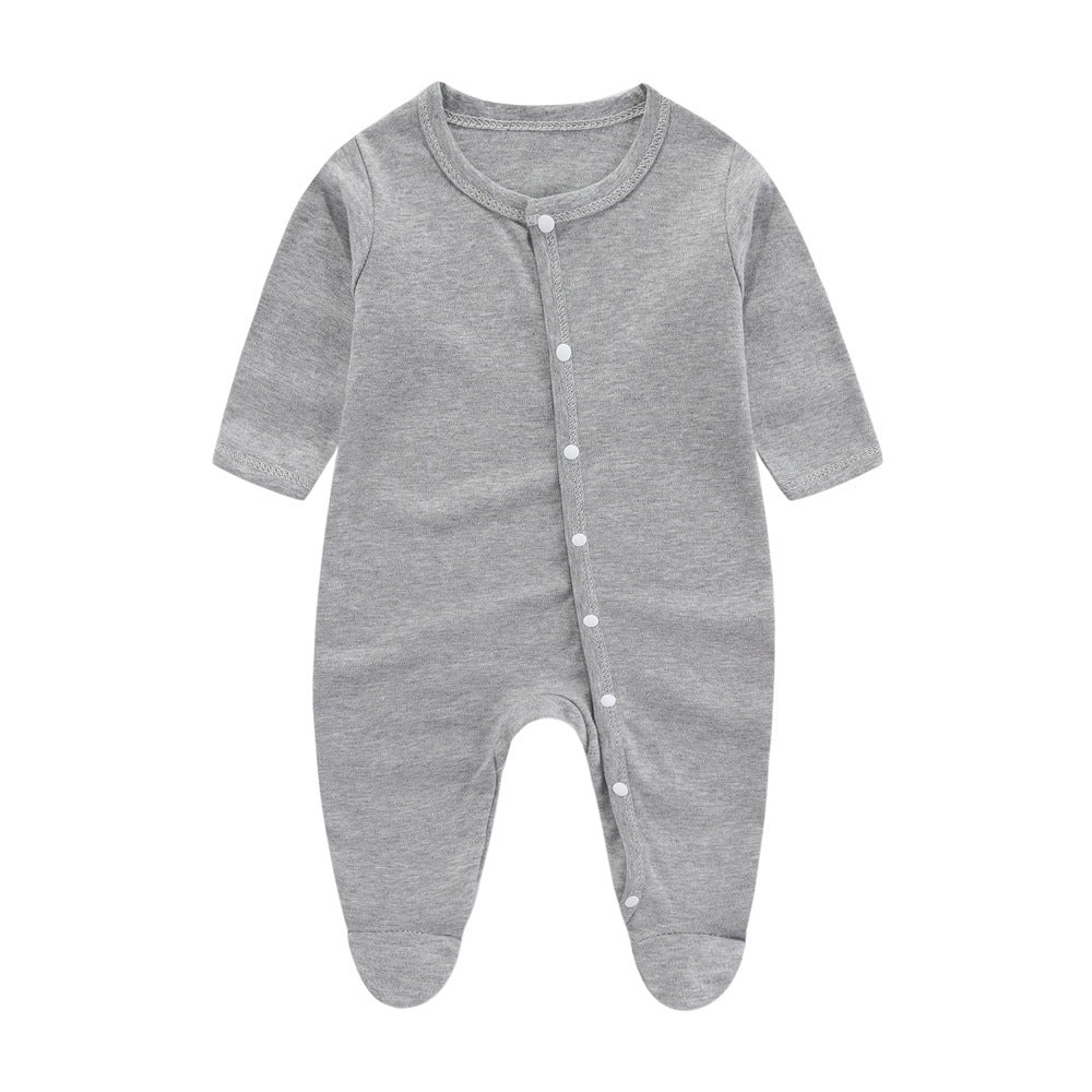 Minimalist And Creative Pure Cotton Newborn Jumpsuit - Minimalist Pure Cotton Newborn One Piece Jumpsuit