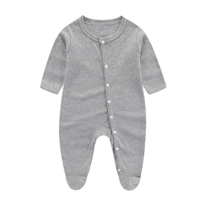 Minimalist And Creative Pure Cotton Newborn Jumpsuit - Minimalist Pure Cotton Newborn One Piece Jumpsuit