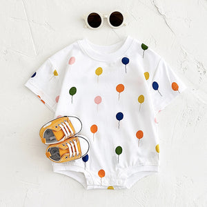 Minimalist Baby Dot Balloon Printed Jumpsuit - Minimalist Baby Dot Jumpsuit for Tiny Trendsetters