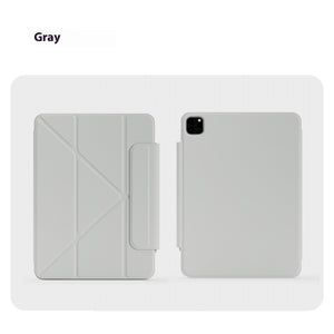 Minimalist Faux Leather Tablet Case with Magnetic Suction Pen Slot - Protective Fun! tablet magnetic suction pen slot