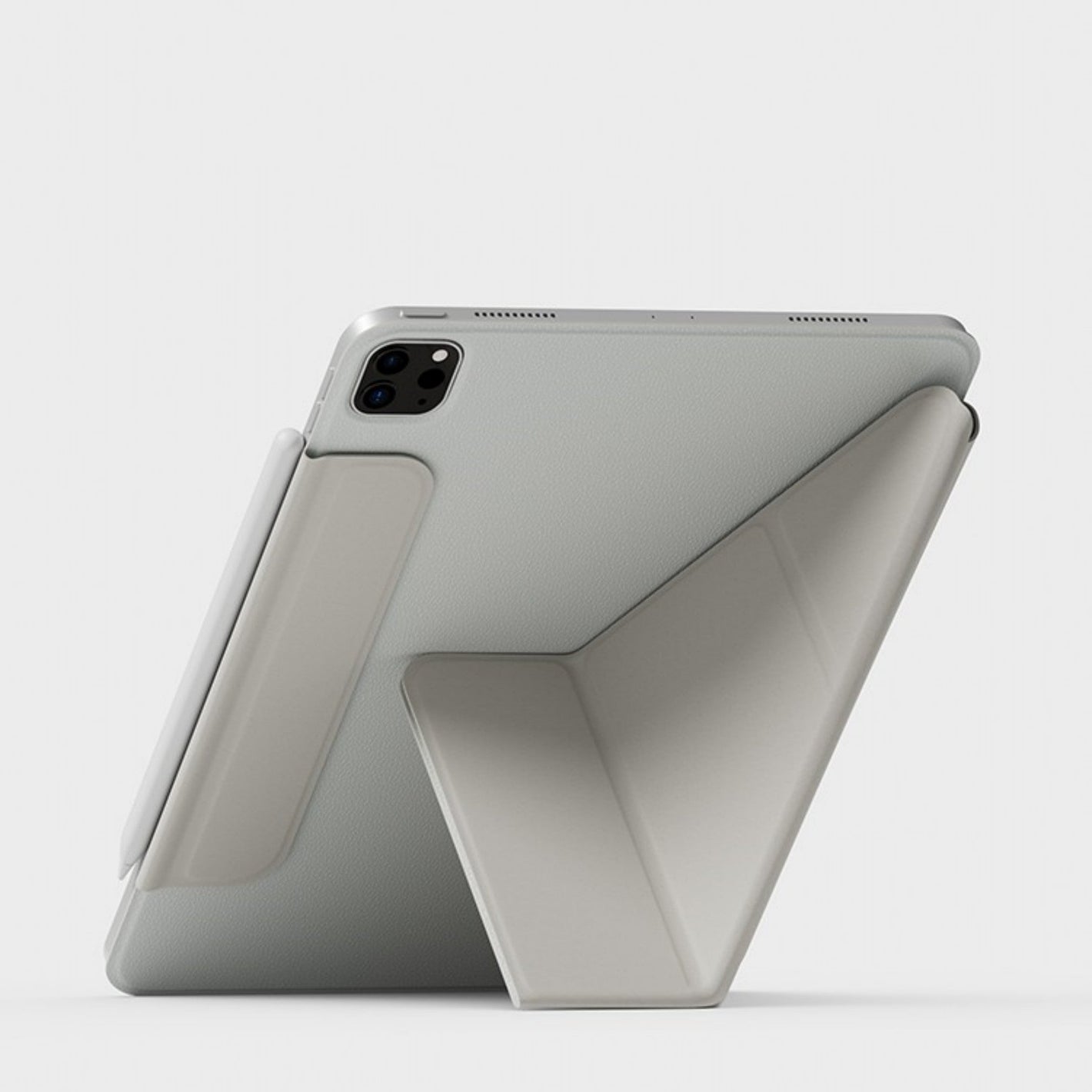 Minimalist Faux Leather Tablet Case with Magnetic Suction Pen Slot - Protective Fun! tablet magnetic suction pen slot