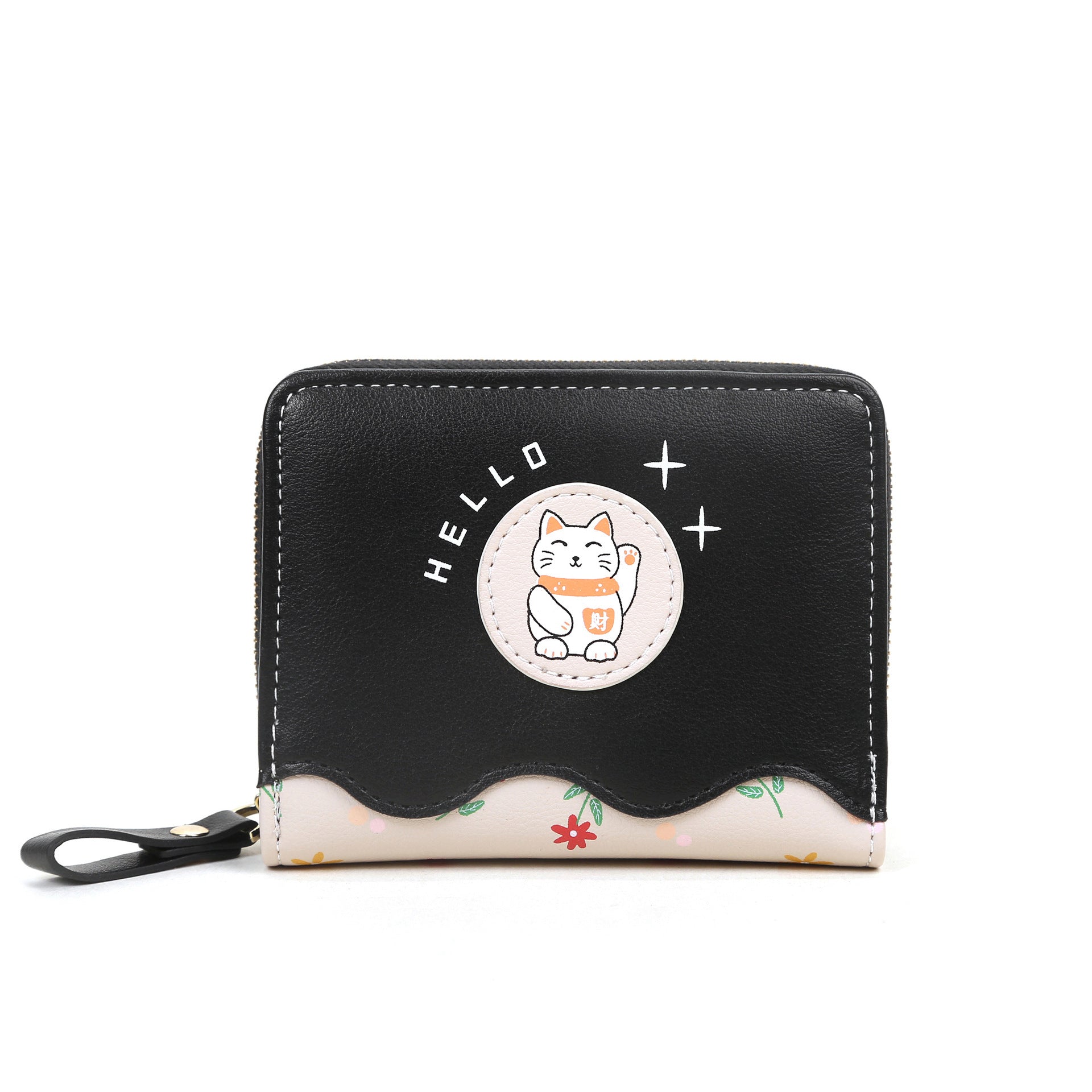 Minimalist Patchwork Wallet in Bright Yellow and Black for Women - Cute Who Love Fun Fashion cute patchwork wallet