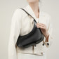 Minimalist Shoulder Underarm Bag with Genuine Leather and Microfiber Finish - Teleplus in minimalist shoulder underarm