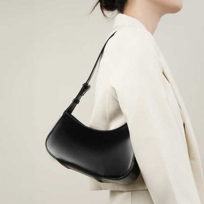 Minimalist Shoulder Underarm Bag with Genuine Leather and Microfiber Finish - Teleplus in minimalist shoulder underarm