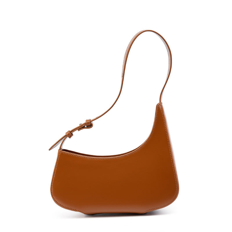 Minimalist Shoulder Underarm Bag with Genuine Leather and Microfiber Finish - Teleplus in minimalist shoulder underarm