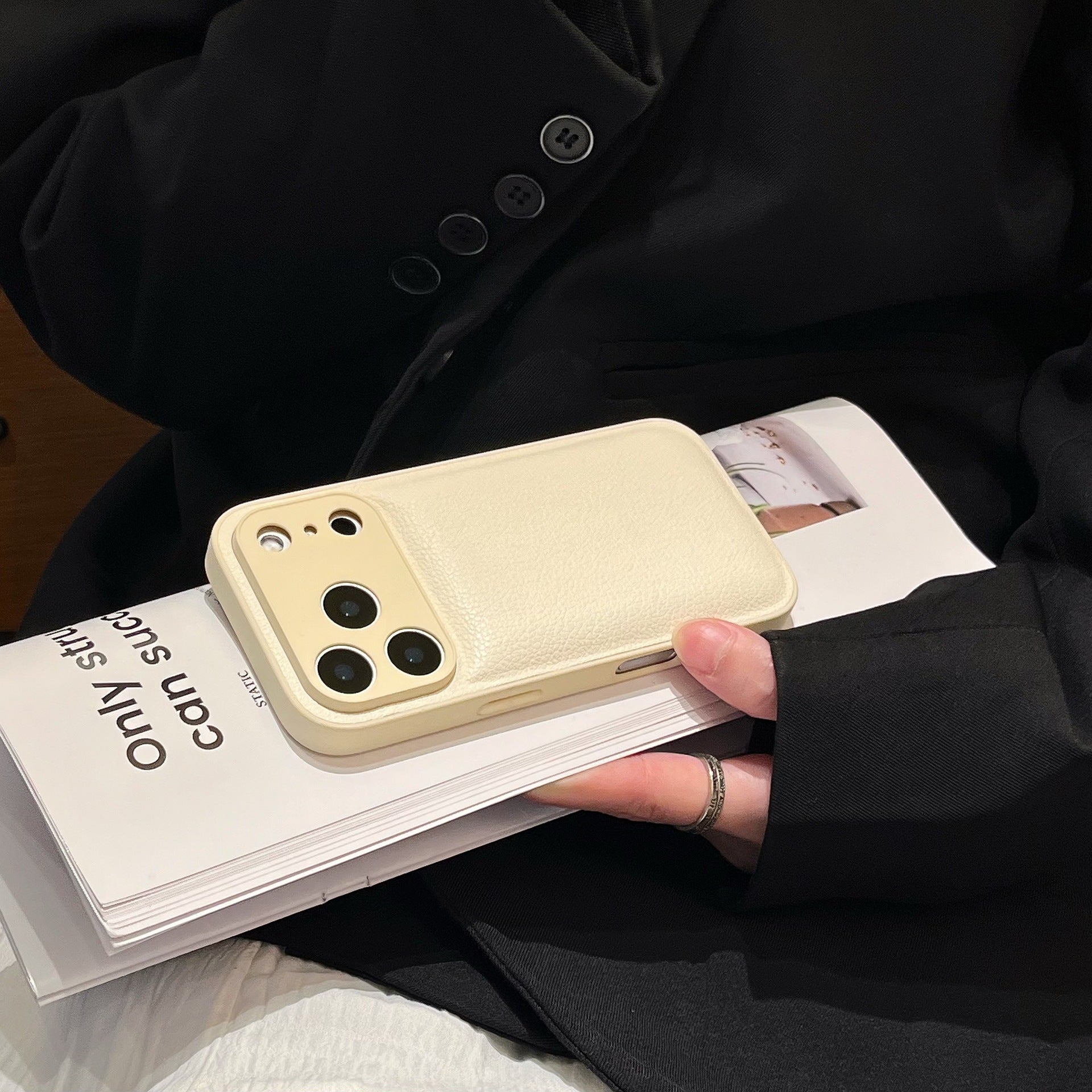 Minimalist Solid Color Case for iPhone16 Pro iPhone15 Max Anti-Fall