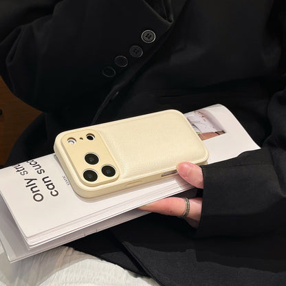 Minimalist Solid Color Case for iPhone16 Pro iPhone15 Max Anti-Fall - Teleplus pro max iphone15 iphone16 iphone17