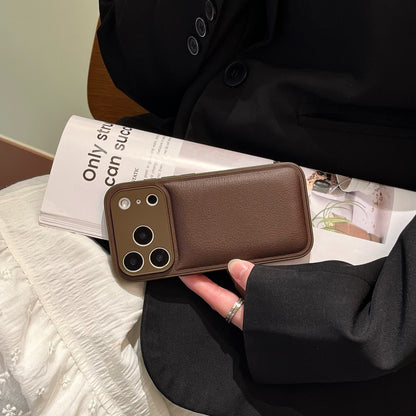 Minimalist Solid Color Case for iPhone16 Pro iPhone15 Max Anti-Fall - Teleplus pro max iphone15 iphone16 iphone17