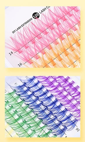 Mink Colored Hot Melt False Eyelashes with 13D Flower Hair 12 Rows - Teleplus Flowers mink colored hot melt flower hair