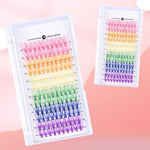 Mink Colored Hot Melt False Eyelashes with 13D Flower Hair 12 Rows - Teleplus Flowers mink colored hot melt flower hair