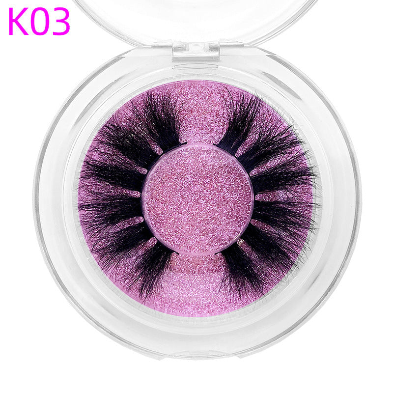 Mink Hair False Eyelashes Round Box Collection for Natural Lash Look - Teleplus mink hair false eyelashes